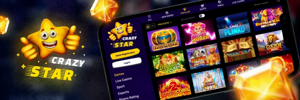 CrazyStar Casino uvítací bonus